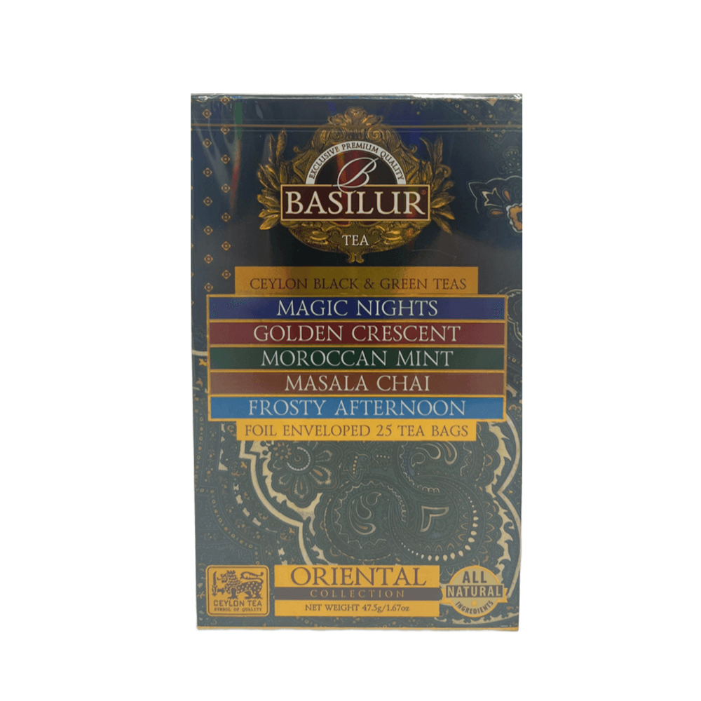 Chá Preto e Verde Oriental Col Basilur 47,5g